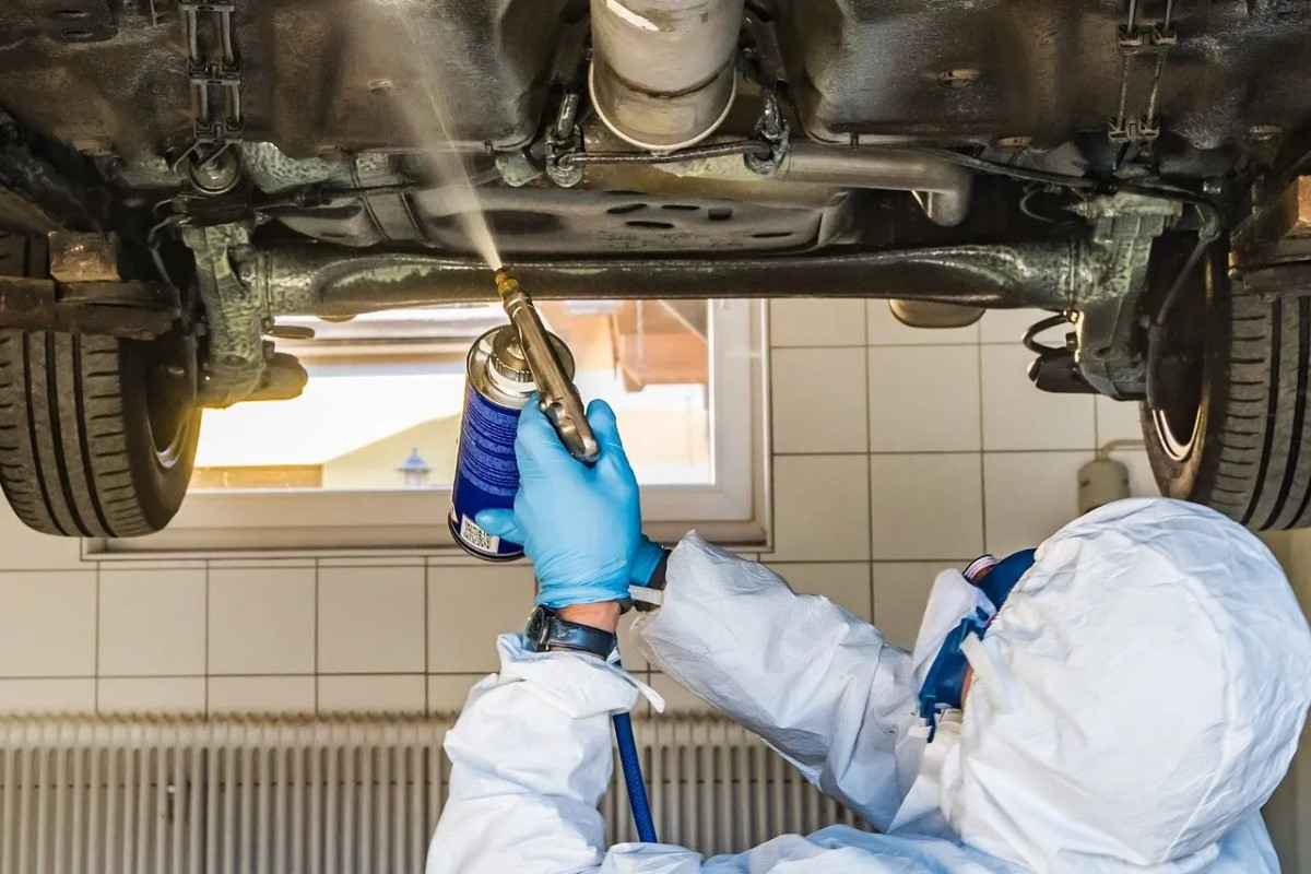  Bitumen based underbody coating + The purchase price 